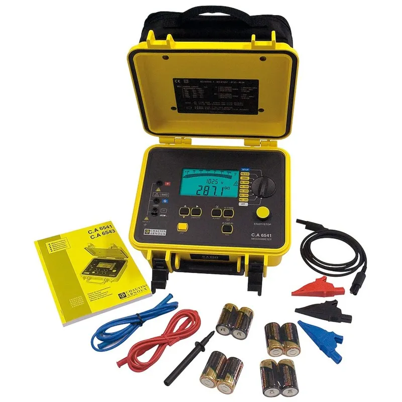 Chauvin Arnoux CA 6541 [P01138901] 50V / 100V / 250V / 500V / 1000V Insulation & Continuity Tester