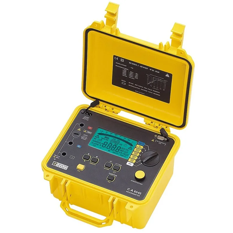 Chauvin Arnoux CA 6545 [P01139711] 500V / 1000V / 2500V / 5000V Digital Insulation Resistance Tester