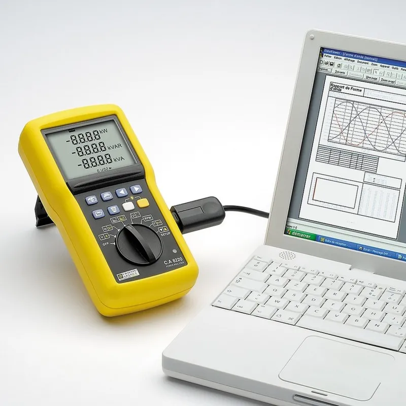 Chauvin Arnoux CA 8220 [P01160620] 1,3-Phase, 6500A AC/ 1700A DC, 600V AC Power Quality Analyser