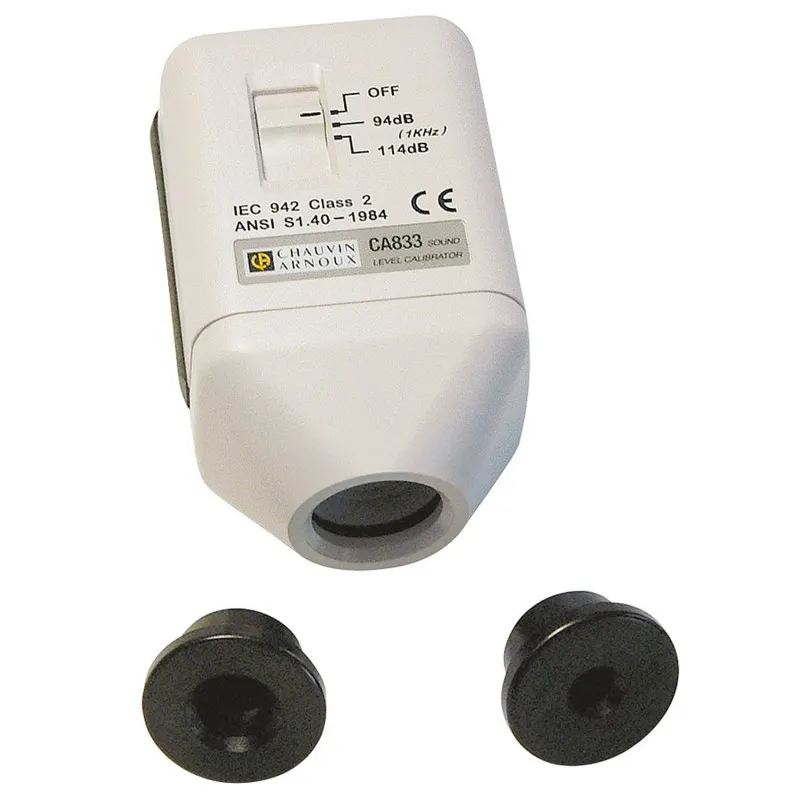 Chauvin Arnoux CA 833 [P01185301] Sound Level Calibrator (Class 2), 94dB and 114dB ± 0.5dB
