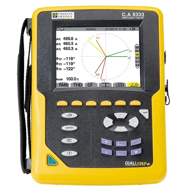 Chauvin Arnoux CA 8333 [P01160541] 1, 3-Phase, 10000A AC, 1000V AC/ 1200V DC Power Quality Analyser
