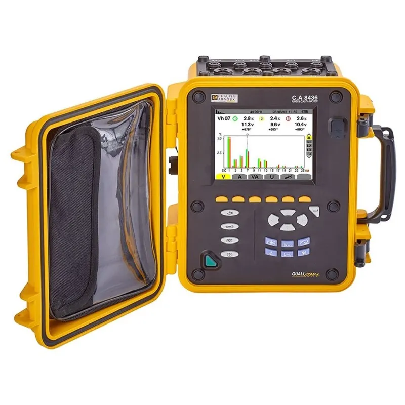 Chauvin Arnoux CA 8436 [P01160595]  1, 3-Phase, 100A AC, 1000 V AC / 1200V DC Power Quality Analyser