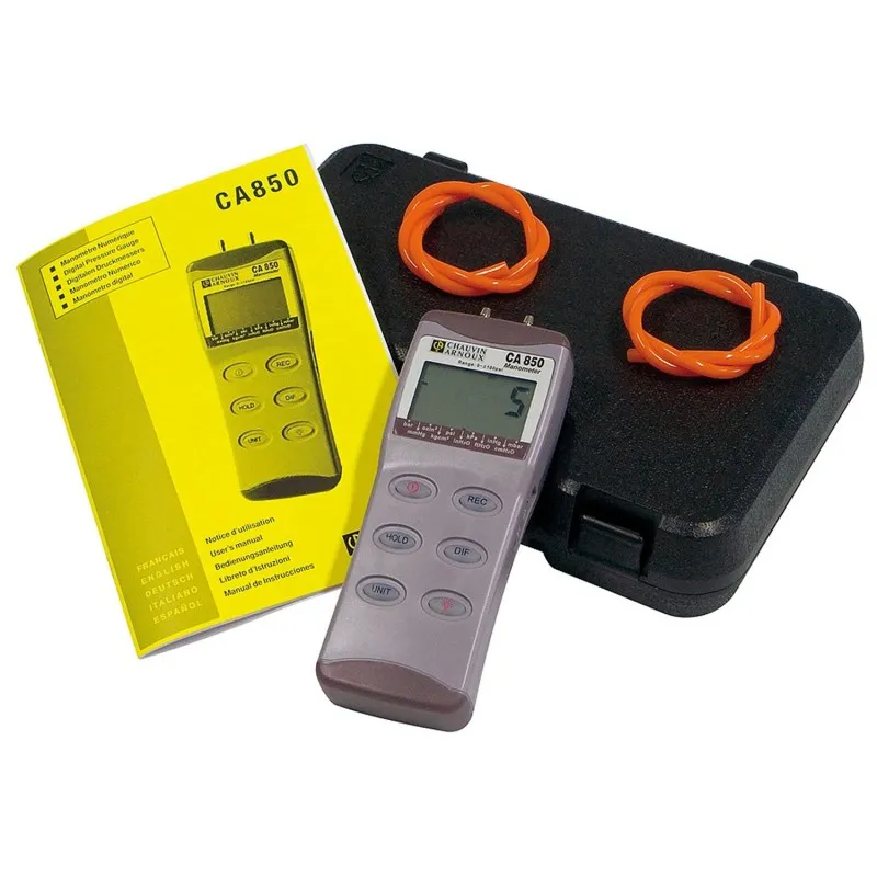 Chauvin Arnoux CA 850 [P01184101] Manometer Digital with Carry Case, -100 to 100 psi