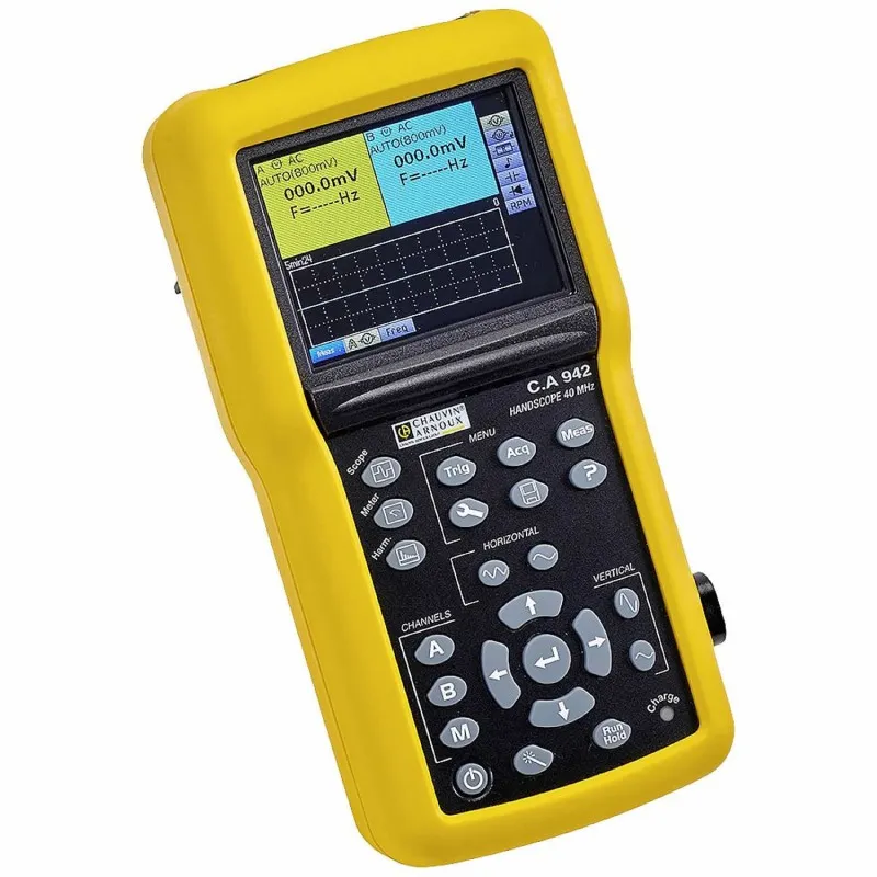 Chauvin Arnoux CA 942 [P01194200] 2-Ch, 40 MHz Portable Oscilloscope with Isolated Channel