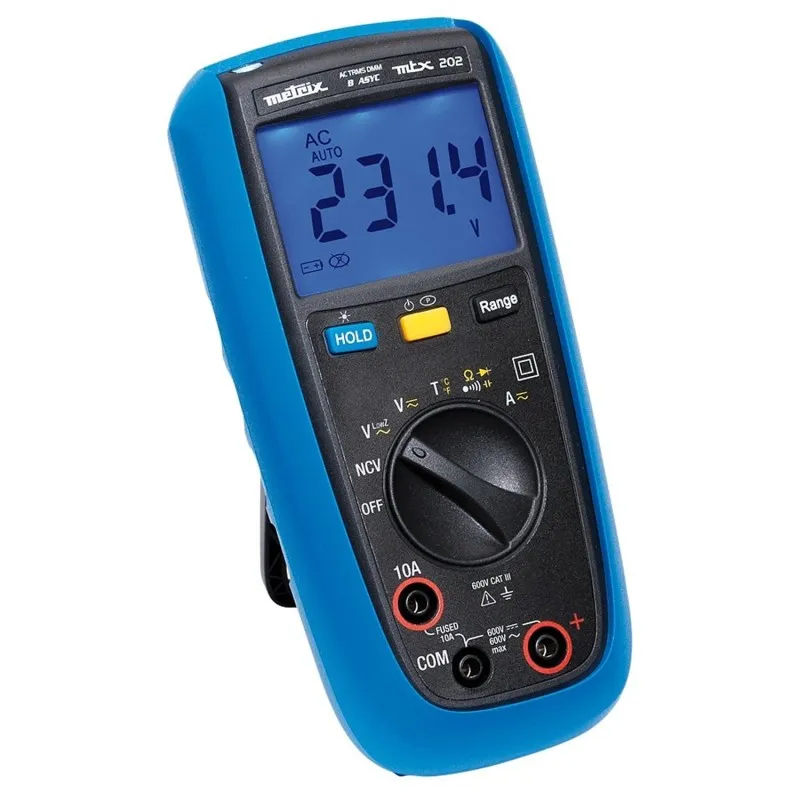 Chauvin Arnoux MTX 202 [MTX202-Z] 10A AC/ 10 AC / 10 DC, 600V Metrix TRMS Handheld Digital Multimeter