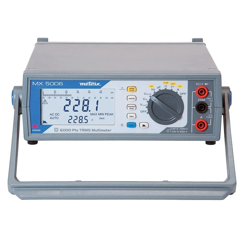 Chauvin Arnoux Metrix MX 5006 [MX5006] 1000V AC, 20A AC/DC True RMS Bench Digital Multimeter