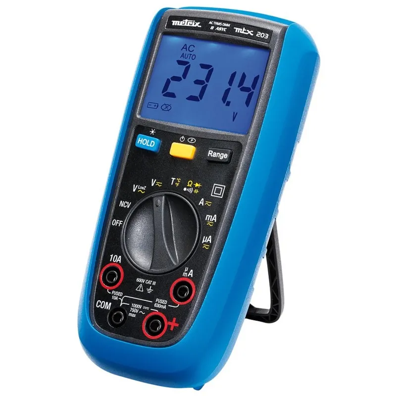 Chauvin Arnoux MTX 203 [MTX203-Z] 10A AC/ 20A DC /750V AC Metrix TRMS Handheld Digital Multimeter