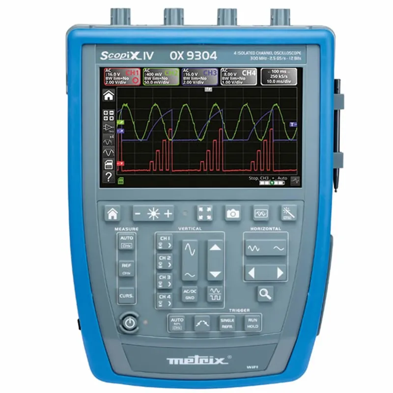 Chauvin Arnoux Scopix IV [OX 9304] 4-Ch, 300 MHz Metrix Handheld Digital Storage Oscilloscope