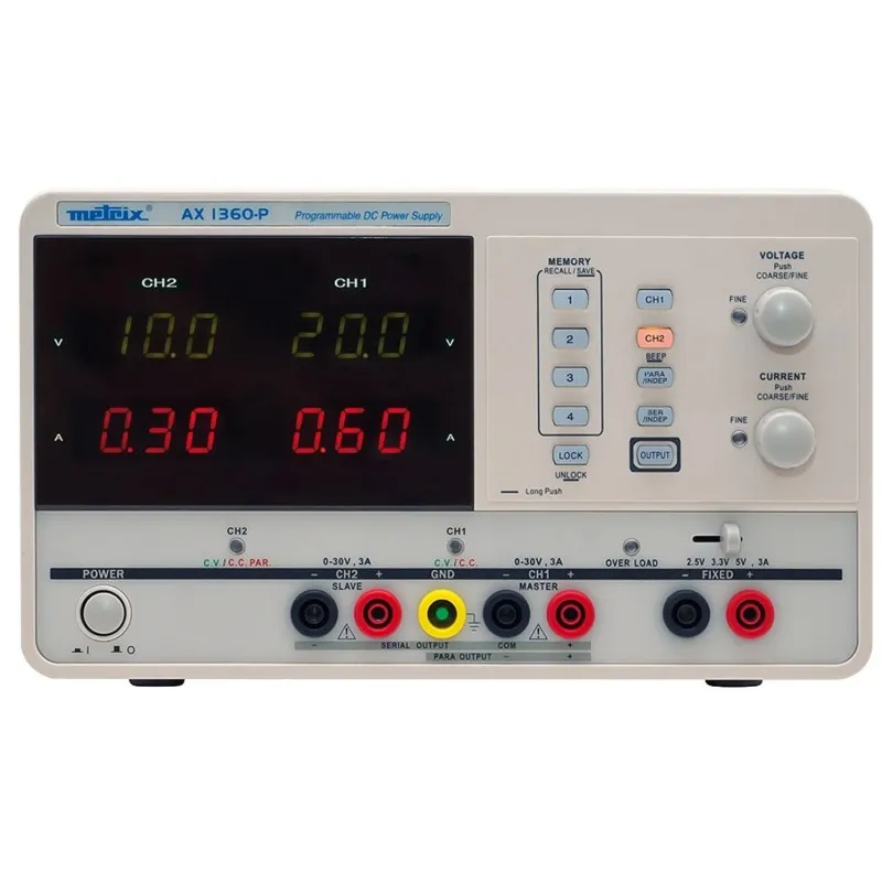 Chauvin Arnoux AX 1360 [AX1360-P] 2 Channel, 30V, 3A,  Bench Power Supply