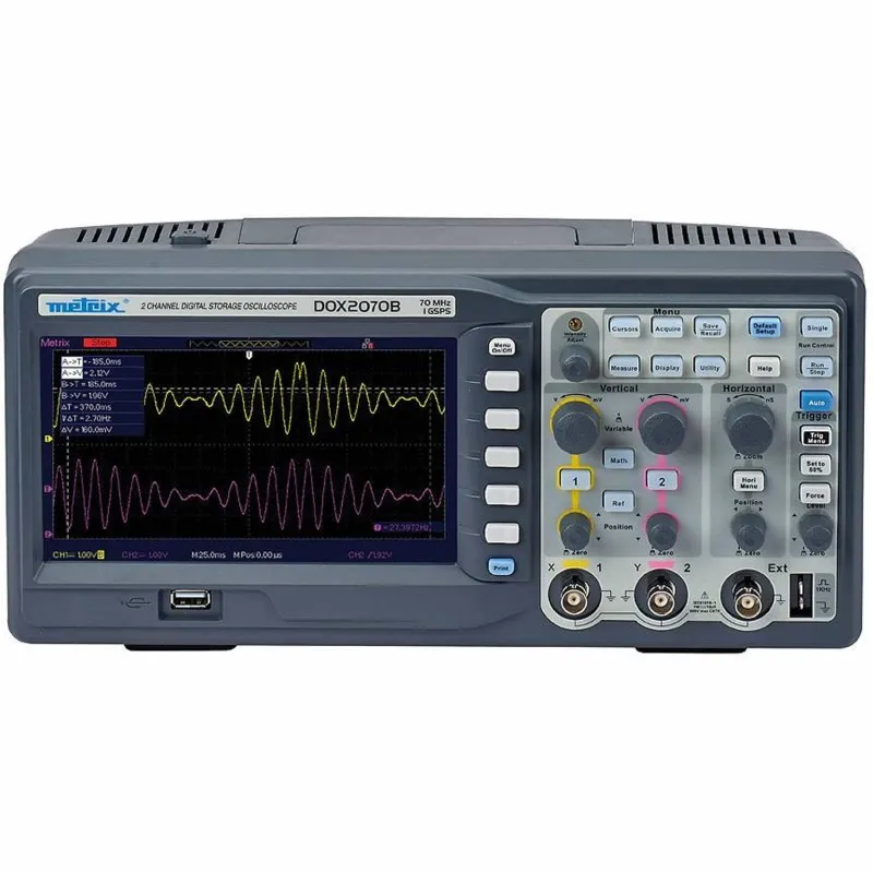 Chauvin Arnoux Metrix® [DOX 2070B] 70 MHz, 2-Channel Benchtop Digital Oscilloscope