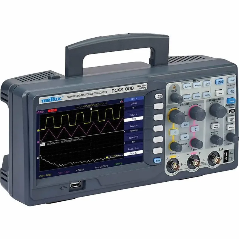 Chauvin Arnoux Metrix® DOX2000B [DOX 2100B] 100 MHz, 2-Channel Benchtop Digital Oscilloscope