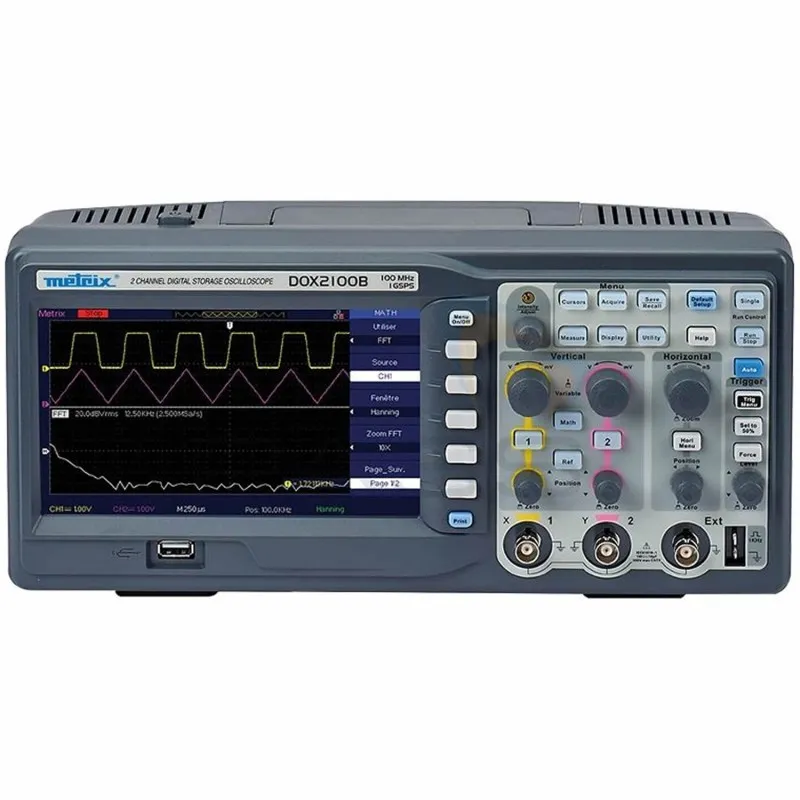 Chauvin Arnoux Metrix® DOX2000B [DOX 2100B] 100 MHz, 2-Channel Benchtop Digital Oscilloscope