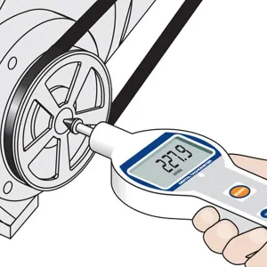 Checkline Hoto EHT-600 [EHT-600] Digital Tachometer Length Meter Complete Kit, Measuring Range: Contact - 0.10 - 25,000 rpm