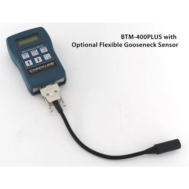 Checkline BTM-400Plus Digital Belt Tension Meter, Belt Frequency Meter, Sonic Tension Tester, Range 3 - 800 H