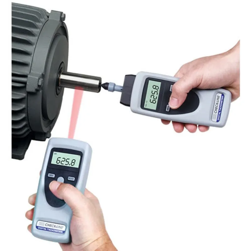 Checkline CDT-2000HD Combination Contact and Non-Contact Digital Tachometer