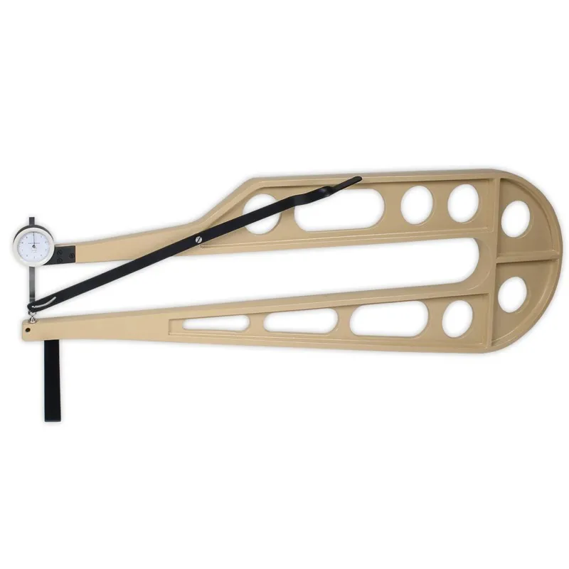 Checkline DM-865-1 [DM-865-1-E] Analog Metric Dial Thickness Gauge, Range 0 - 50 mm, Jaw Depth 650 mm, Feeler E (16 mm) For Paper, Cardboard, Chipboard And Fibreboard, Plywood.  