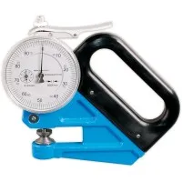 Checkline F-1101-30 Dial Foil Thickness Gauge, Measuring Range 1 mm, Feeler 6.35 mm with 30 mm Jaw Depth