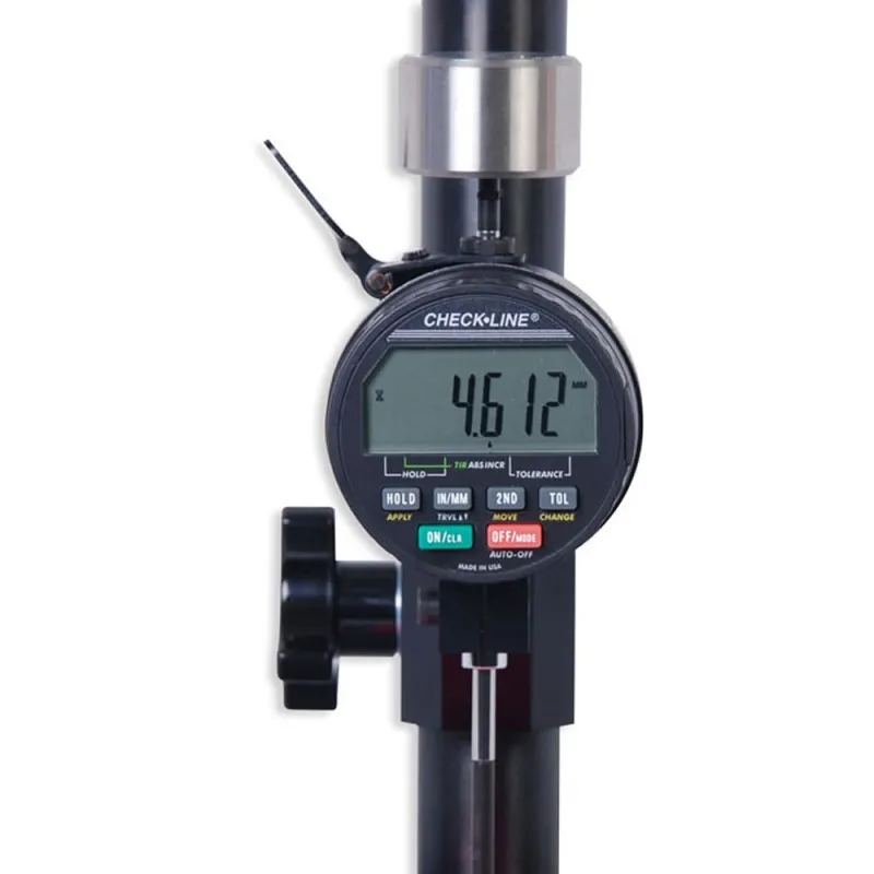 Checkline MTG [MTG-DX] Digital Thickness Gauge For Textiles, Non-Wovens, Technical Fabrics, 16 Mm Footer & 212g Weight