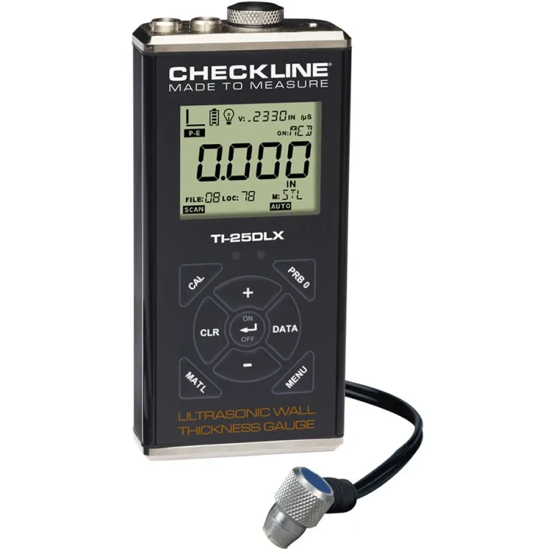 Checkline TI-25DLX Data Logging Wall Thickness Gauge With USB Output