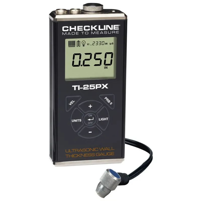 Checkline TI-25PX [TI-25PX] Adjustable Velocity Ultrasonic Wall Thickness Gauge