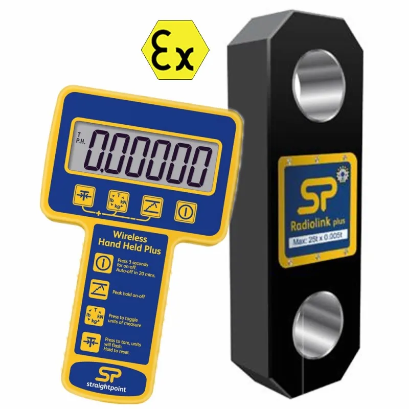 Crosby Straight Point RLP ATEX RadioLink Plus Wireless Load Cell / Dynamometer With Remote Display (14 Model In This Family)