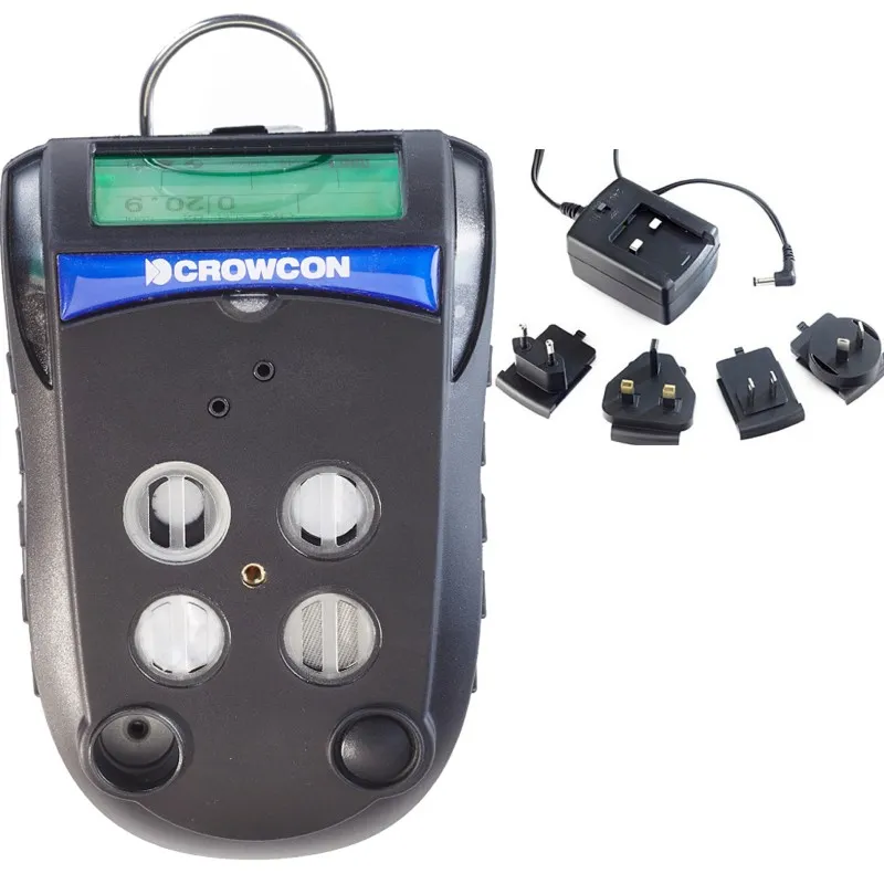 Crowcon Gas-Pro TK MED [GTPE8AAA-ZZDADBRGOC] 4-Gas Dual Range IR Portable Monitor, Methane, O2, CO & H2S, Pumped with Multi-region Charger, without Cradle 