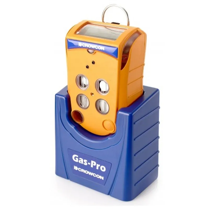 Crowcon Gas-Pro MED [GPPE8ABC-DADBZZFDOC] 4-Gas Monitor, CH4 %LEL, O2, CO, H2S, Pumped with Multi-region Charger and Cradle