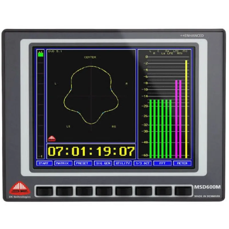 DK-Technologies MSD600M++ Master Stereo & Surround Sound Meter, Up to 32 Input Channels