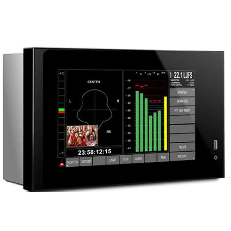 DK-Technologies PTO7 Rack Mounted Multi touch Audio, Loudness and Logging Meter