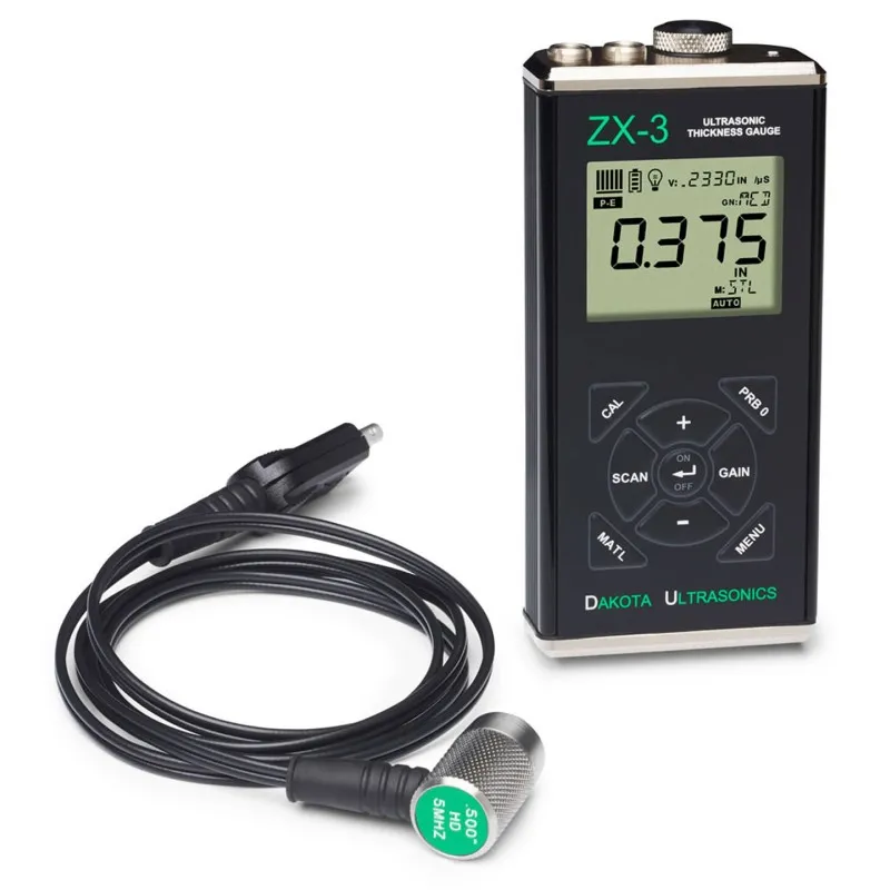 Dakota Ultrasonics ZX-3 [Ultrasonic Wall Thickness Gauge Z-302-0001 With T-102-2000 Probe
