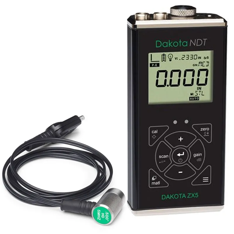 Dakota NDT ZX5 [Z-303-0003] Corrosion Thickness Gauge With T-102-2000 Probe