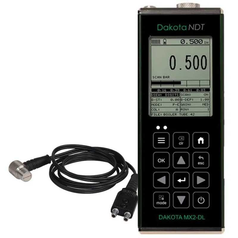 Dakota NDT MX2-DL (MVX) [Z-149-0006] Datalogging Corrosion Thickness Gauge With  T-102-2700 Probe
