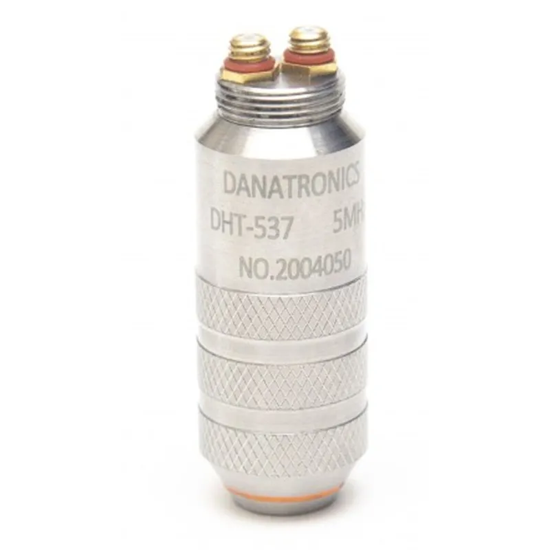 Danatronics DHT-537 5 MHz, 0.37 Inch, Straight Microdot, Potted Cable, High Temperature Transducer