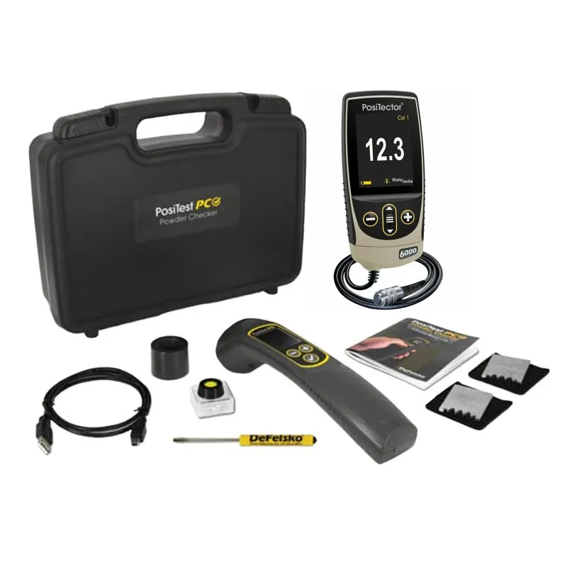 DeFelsko PosiTest PC [KITPCFNS1] Powder Inspection Kit With PosiTector 6000 FNS1 Standard Body Ferrous and Non Ferrous All Metals Coating Thickness Gauges