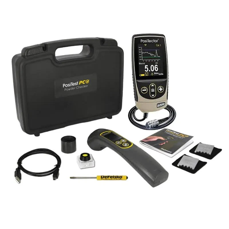 DeFelsko PosiTest PC [KITPCFNS3] Powder Inspection Kit With PosiTector 6000 FNS3 Advanced Body Ferrous and Non Ferrous All Metals Coating Thickness Gauges