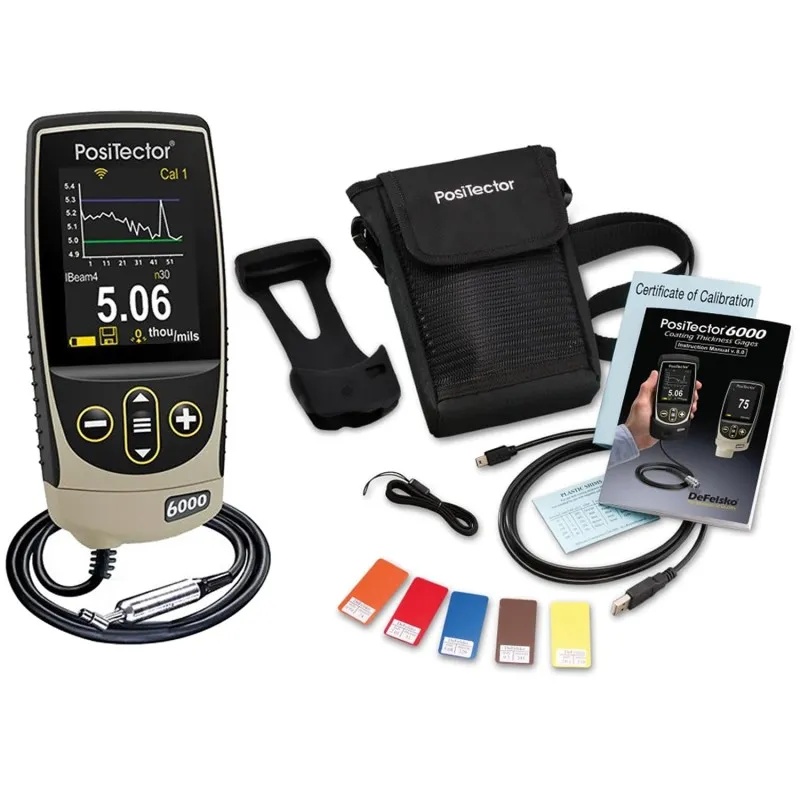 DeFelsko PosiTector 6000 [6000 F45S3] Coating Thickness Gauge With Advanced Body, 45° Microprobe, Measures Coatings On Ferrous Metals, 0 - 45 mils (0 - 1150 μm)
