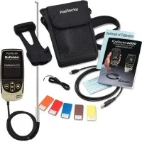 DeFelsko PosiTector 6000 [6000 F90ES1] Standard Coating Thickness Gauge With Standard Body, 90° Extended Microprobe, Measuring Coating On Ferrous Metals, 0 - 45 mils (0 - 1150 μm)