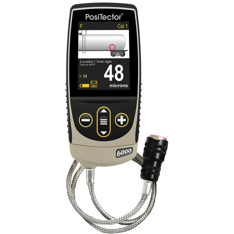 DeFelsko PosiTector 6000 [6000 FHXS1] Coating Thickness Gauge With Standard Body, Xtreme High Temperature Probe, Measures Coatings On Ferrous Metals, 0 - 400 mils (0 - 10,000 μm)