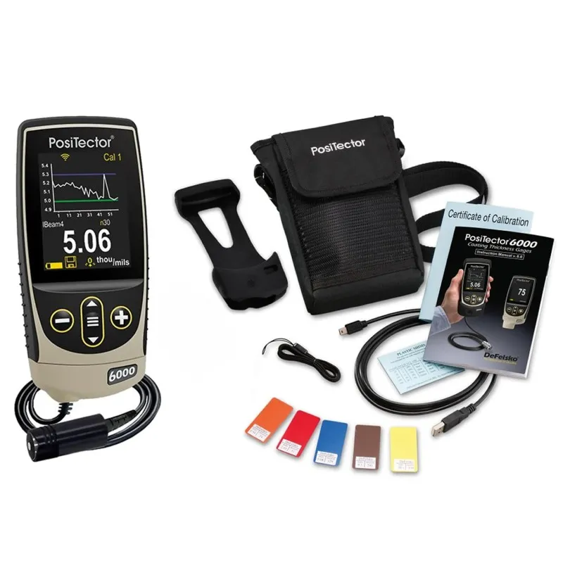 DeFelsko PosiTector 6000 [6000 FJS3] Coating Thickness Gauge With Advanced Body, Cabled Probe, Measures Coatings On Ferrous Metals, 0 - 1.0 in. (0 - 25 mm)