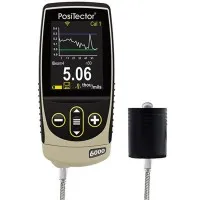 DeFelsko PosiTector 6000 [6000 FLS3] Coating Thickness Gauge With Advanced Body, High Range Cabled Probe, Measures Coatings On Ferrous Metals, 0 - 1.5 inches (0 - 38 mm)