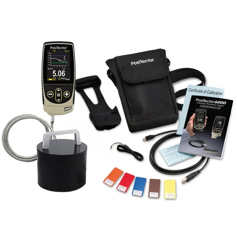 DeFelsko PosiTector 6000 [6000 FNGS3] Coating Thickness Gauge With Advanced Body, High Range Cabled Probe, Measures Coatings On All Metals, 0–2.5 inches (0–63.5 mm)