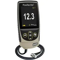 DeFelsko PosiTector 6000 [6000 FRS1] Coating Thickness Gauge With Standard Body, Cabled Right Angle Probe, Measures Coatings On Ferrous Metals, 0-60 Mils (0 - 1500 µm)