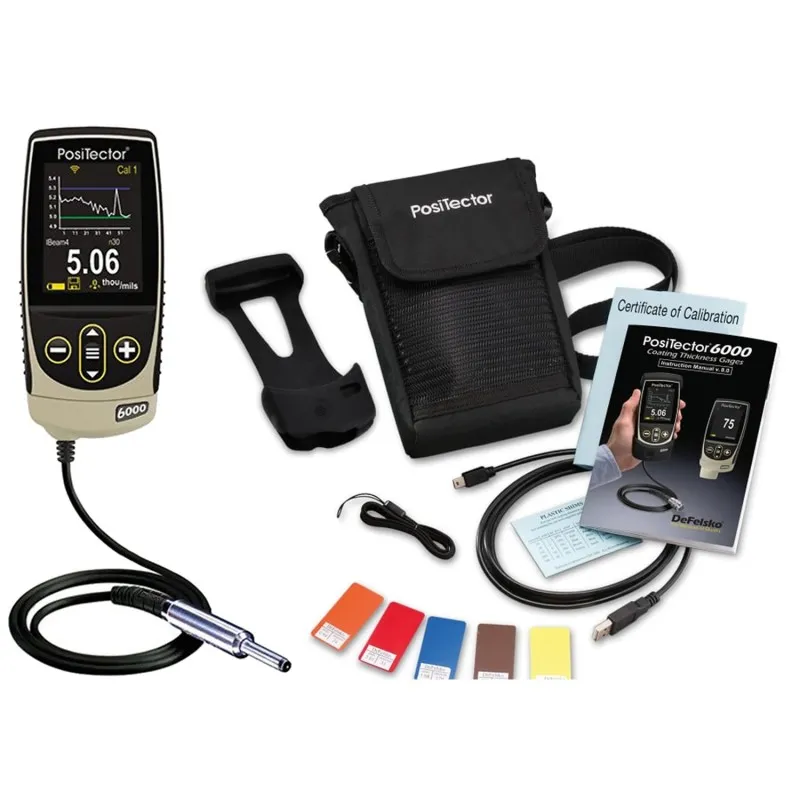 DeFelsko PosiTector 6000 [6000 N0S3] Coating Thickness Gauge With Advanced Body, 0° Microprobe, Measures Coatings On Non-Ferrous Metals, 0 - 25 mils (0 - 625 μm)
