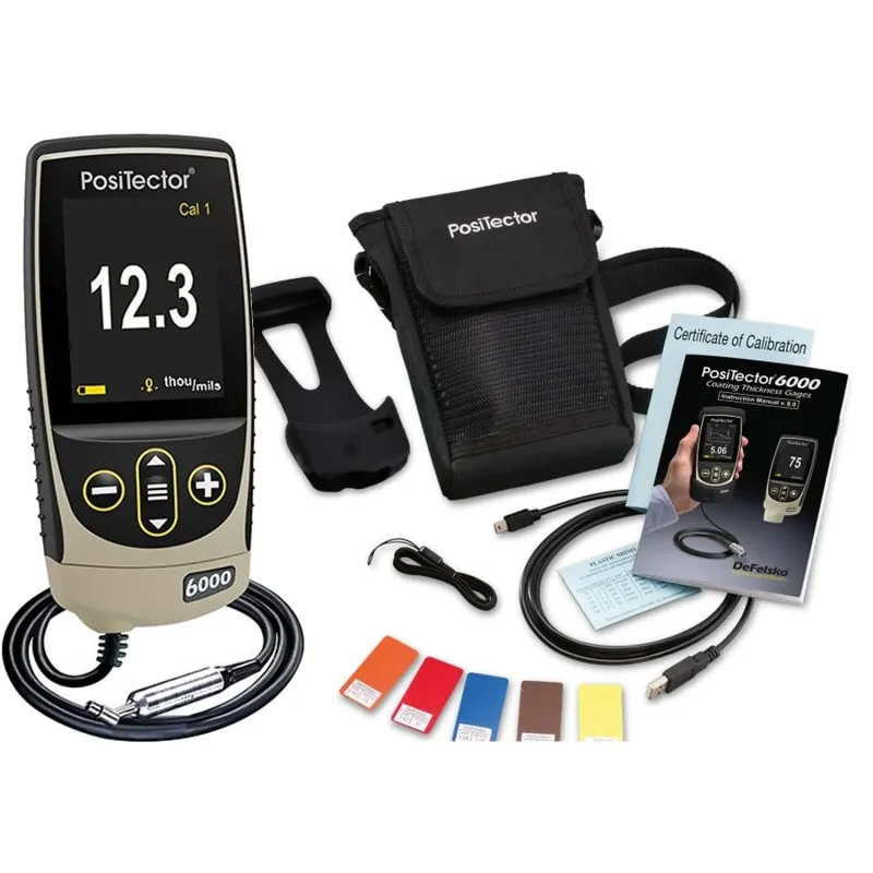 DeFelsko PosiTector 6000 [6000 N45S3] Coating Thickness Gauge With Advanced Body, 45° Microprobe, Measures Coatings On Non-Ferrous Metals, 0 - 25 mils (0 - 625 μm)
