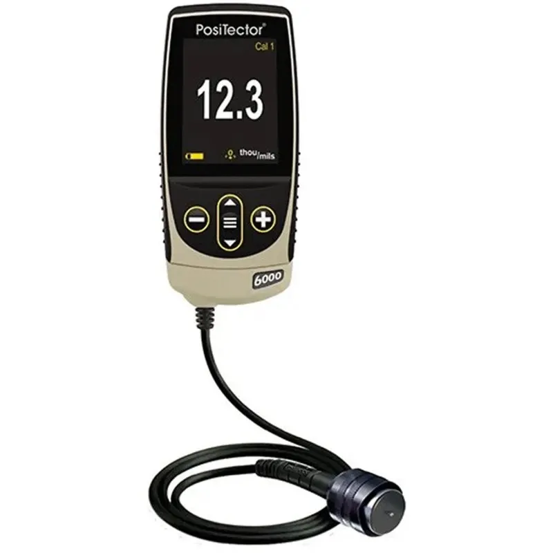 DeFelsko PosiTector 6000 [6000 NKS1] Coating Thickness Gauge With Standard Body, High Range Cabled Probe, Measures Coatings On Non-Ferrous Metals, 0 - 500 mils (0 - 13 mm)