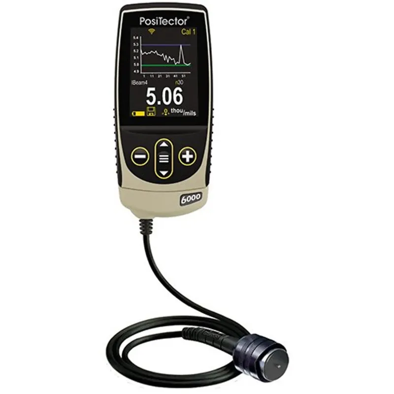 DeFelsko PosiTector 6000 [6000 NKS3] Coating Thickness Gauge With Advanced Body, High Range Cabled Probe, Measures Coatings On Non-Ferrous Metals, 0 - 500 mils (0 - 13 mm)