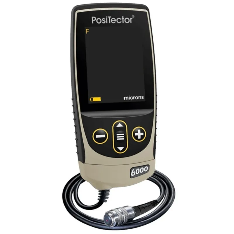 DeFelsko PosiTector 6000 [6000 F1] Coating Thickness Gauge With Standard Body, Integral Probe, Measures Coatings On Ferrous Metals, 0-60 Mils (0 - 1500 μm)