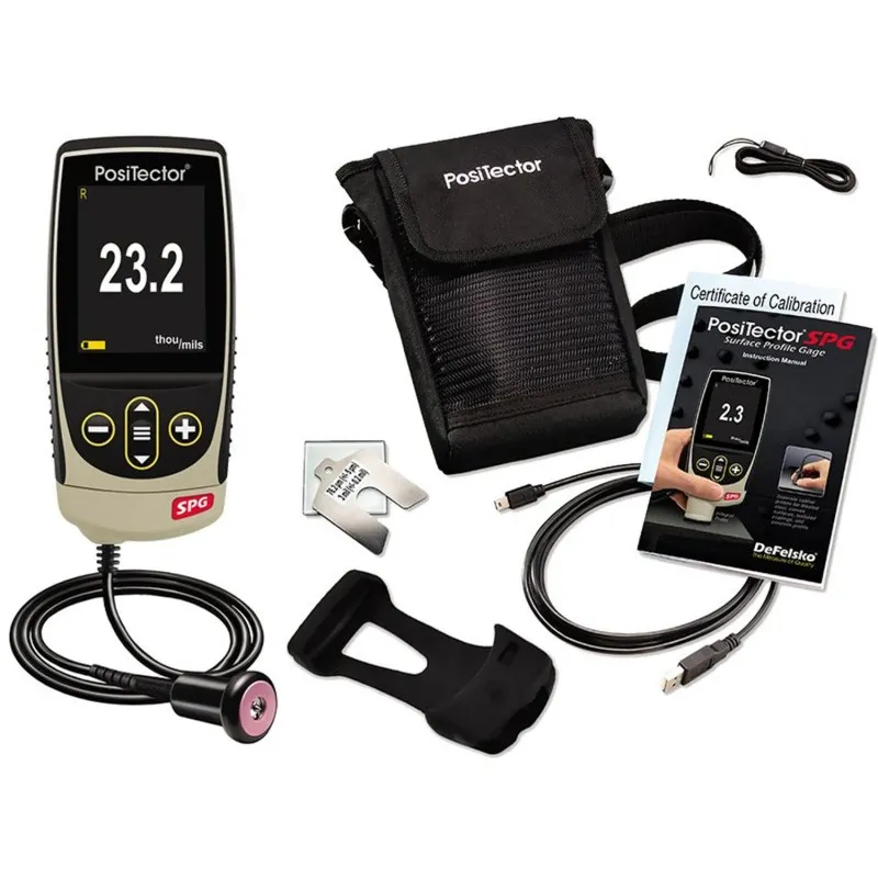 Defelsko PosiTector SPG [SPG CS3] SAdvanced Surface Profile Gage With PRBSPGCS-B Cabled Probe For Textured Coatings,  0 – 1500 μm (0 – 60 mils)