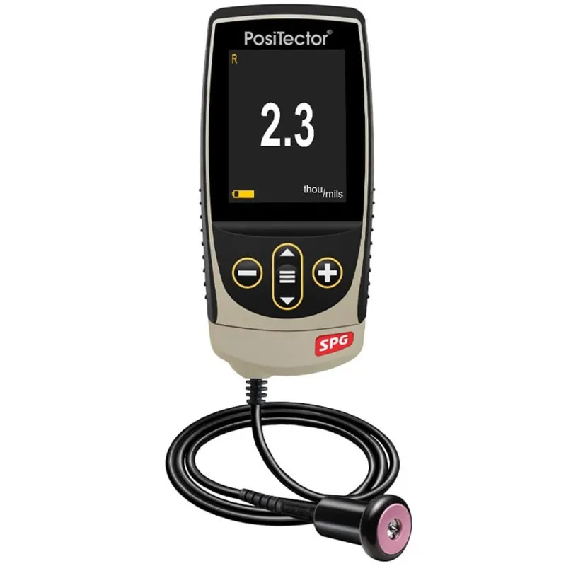 Defelsko PosiTector SPG [SPG S3] Advanced Surface Profile Gage With PRBSPGS Cabled Probe For Blasted Steel, 0 – 500 μm (0 – 20 mils)