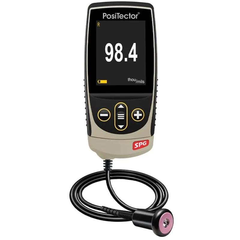 Defelsko PosiTector SPG [SPG TS1] Standard Surface Profile Gage With PRBSPGTS-B Cabled Probe For Concrete Surface Profile, 0 – 6 mm (0 – 250 mils)